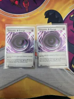 2x Telepathic Energy 088/088 Holo Rare Pokemon TCG Perfect Order NM - Image 1