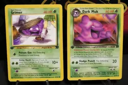 Pokemon Team Rocket 1st Edition, Grimer + Dark Muk Combo - Image 1