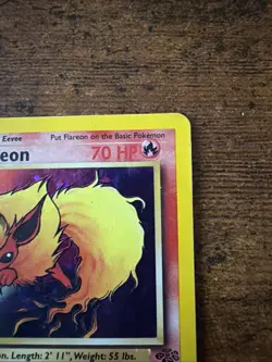 Pokemon TCG Flareon Jungle 3/64 Holo Unlimited Holo Rare - Image 4