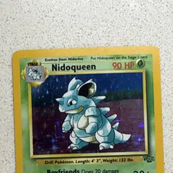 Nidoqueen Jungle Unlimited Holo Rare 90HP Wizards Pokemon TCG 7/64 - Image 2