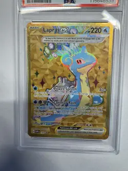 2024 Pokemon Lapras Ex Promo Gold #164 PSA MINT 9 - Image 2