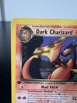 Dark Charizard 1st Edition 21/82 Non Holo Pokemon TCG WOTC RARE - Image 2