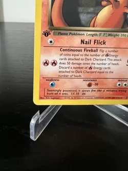 Dark Charizard 1st Edition 21/82 Non Holo Pokemon TCG WOTC RARE - Image 5