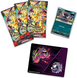 Pokemon Ascended Heroes 3 Pack Tech Sticker Collection Gastly Sealed - Image 3
