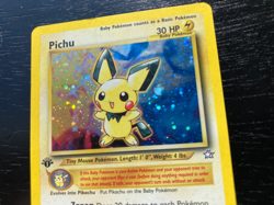Pokemon Neo Genesis RARE 1st Edition Holo Pichu 12/111. Good Condition - Image 3
