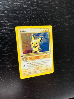 Pokemon Neo Genesis RARE 1st Edition Holo Pichu 12/111. Good Condition - Image 5