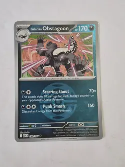 Galarian Obstagoon 132/217 Dusk Ball Ascended Heroes Pokemon Reverse Holo NM - Image 1