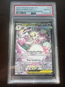 2025 POKEMON #178 MEGA Evolution GARDEVOIR EX PSA 10 Special Illustration Rare - Image 1