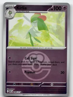 KIRLIA (LOVE SYMBOL PATTERN) 088/217 COMMON ME: ASCENDED HEROES POKEMON NM/M - Image 1