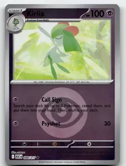 KIRLIA (ENERGY SYMBOL PATTERN) 088/217 COMMON ASCENDED HEROES POKEMON NEAR MINT - Image 1
