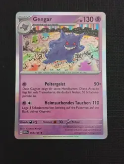 Pokemon - Gengar - MEW 094/165 - Holo - Deutsch - NM - Image 1