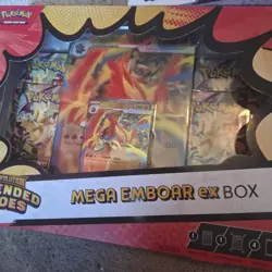 Pokemon Ascended Heroes Mega Feraligatr Meganium Emboar EX Promo Boxs Sealed - Image 3