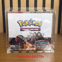 x10 Pokemon Booster Box Acrylic Protective Display Case Priority Ship - Image 1
