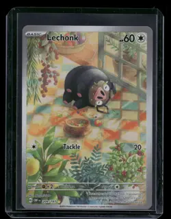 Lechonk 209/197 - Illustration Rare Obsidian Flames Pokemon Card - NM/M - Image 1