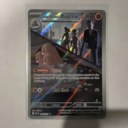 Pokemon Team Rocket's Dugtrio Full Art Holo Rare ASC 239/217 Card - Image 1
