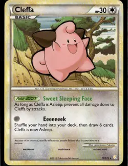Cleffa Rare HeartGold SoulSilver 17/123 Colorless Pokemon Card - Image 1