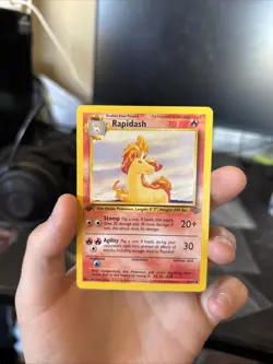 Pokemon TCG Rapidash 1st Edition Jungle Uncommon Regular Card 44/64 NM - Image 1