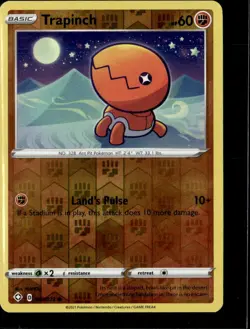 Pokemon Trapinch 040/072 Shining Fates Reverse Holo Common 2 Card Lot - Image 1