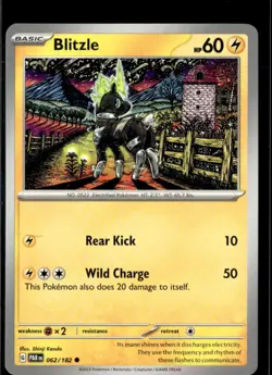 Pokemon Blitzle 062/182 Paradox Rift Non Holo Common 4 Card Lot - Image 1