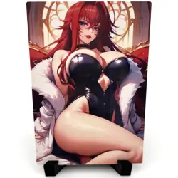 High School DxD Rias Gremory Sexy Anime Waifu Girl Lewd Goddess Story Art Card - Image 2