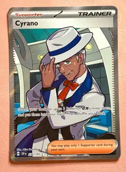 Cyrano~ Pokemon Trainer Gallery~ Pokemon Cards~ Full Art Trainer - Image 1