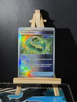 Pokemon Techno Radar 130/131 Prismatic Evolutions Pokeball Reverse Holo Card NM - Image 1