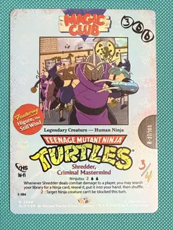 Mtg Secret Lair TMNT VHS — Shredder, Criminal Mastermind — Foil — NM - Image 1