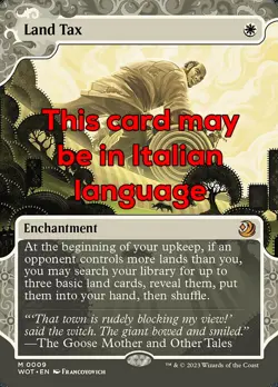 MTG LAND TAX 9 EXC - TASSA SULLE TERRE - WOT IT - MAGIC - Image 1