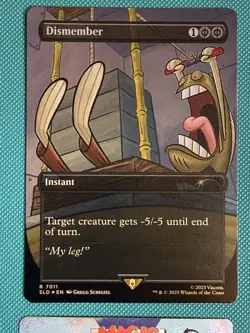 Mtg Secret Lair SpongeBob — Dismember — Foil — NM - Image 1