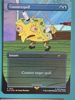 Mtg Secret Lair SpongeBob — Counterspell — Foil — NM - Image 1
