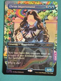 Mtg Secret Lair— Clever Impersonator — Foil —NM - Image 1