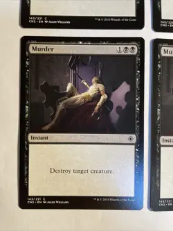 4x Mtg Conspiracy: Take The Crown Murder NM Magic The Gathering - Image 2