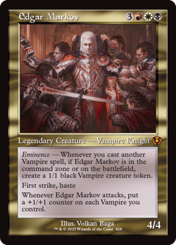 Edgar Markov (Retro Frame) Innistrad Remastered - Near Mint Foil - Image 1
