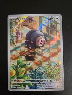 Lechonk - 209/197 - Illustration Rare - Obsidian Flames Pokemon TCG - NM - Image 1