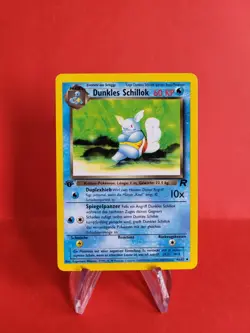 Pokemon Karten Sammlung - Dunkles Schillok 46/82 1. Edition Rocket Excellent-NM - Image 1
