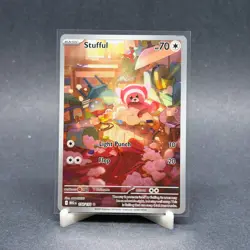 2025 Pokemon Mega Evolution MEG EN Stufful Illustration Rare #154/132 - Image 1