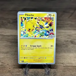 Pikachu Promo 2025 World Championships SVP EN 225 Pokemon Card Worlds X85 - Image 1