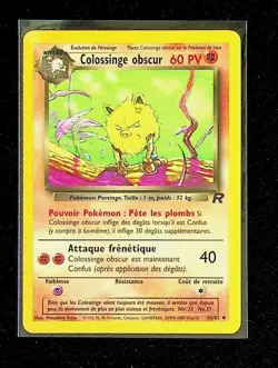 Carte Pokemon 43/82 Colossinge obscur Team Rocket Wizards FR - Image 1