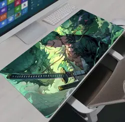 Zoro One Piece Anime Gaming Table Playmat Card CCG Pad Mousepad New 24” - Image 1