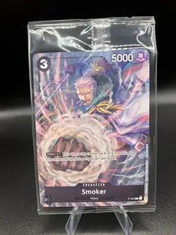 Smoker - P-025 P - Sealed OP02 Pre-Release Participant Promo - One Piece TCG - Image 1