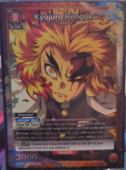 Union Arena Demon Slayer Kyojuro Rengoku (071) (U*) Foil UEX05BT/KMY-3-071 - Image 1