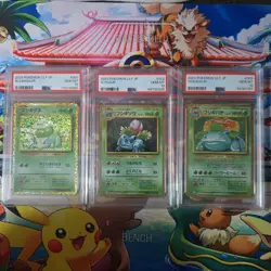 Pokemon Card PSA10 Bulbasaur Ivysaur Venusaur CLF 001-003/032 3 set Japanese - Image 1