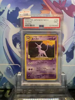 Pokemon Card PSA9 Espeon Lv.38 No.196 Old Back Promo 2000 Japanese - Image 1