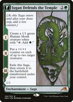 MTG - Jugan Defends the Temple - Kamigawa: Neon Dynasty - X1 - (LP) - - Image 1