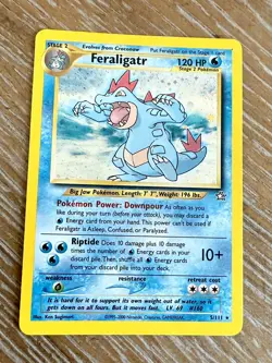 Pokemon Feraligatr 5/111 Neo Genesis Unlimited Holo LP - Image 3