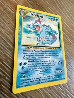 Pokemon Feraligatr 5/111 Neo Genesis Unlimited Holo LP - Image 4