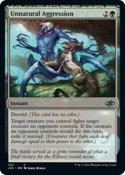 Unnatural Aggression - Near Mint MTG Jumpstart 2022 - Image 1