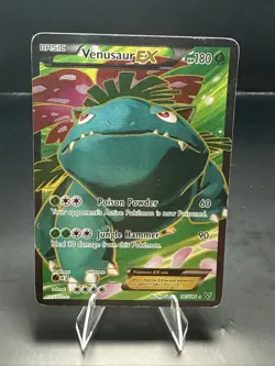 Pokemon TCG Venusaur EX 141/146 XY Base Set Ultra Rare Full Art Holo Card MP A - Image 2