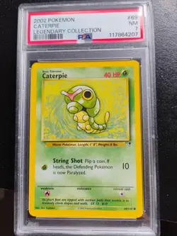 Pokemon TCG Caterpie Legendary Collection #69/110 PSA 7 - Image 1