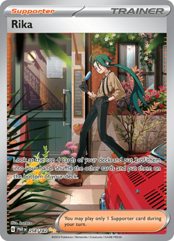 Pokemon TCG Rika 258/182 Special Illustration Rare Paradox Rift NM/M - Image 1